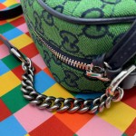 GG Marmont Multicolour small shoulder bag green 447632