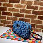 GG Marmont Multicolour small shoulder bag blue 447632