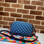 GG Marmont Multicolour small shoulder bag blue 447632