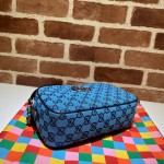 GG Marmont Multicolour small shoulder bag blue 447632