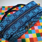 GG Marmont Multicolour small shoulder bag blue 447632