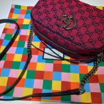 GG Marmont Multicolour small shoulder bag red 447632