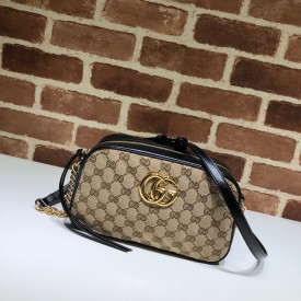 GG Marmont small shoulder bag black 447632 HVKEG 9772