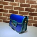 Gucci Horsebit 1955 small shoulder bag 602204 blue