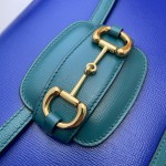 Gucci Horsebit 1955 small shoulder bag 602204 blue