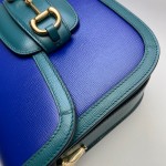 Gucci Horsebit 1955 small shoulder bag 602204 blue