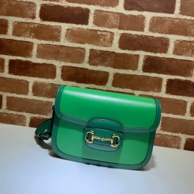 Gucci Horsebit 1955 small shoulder bag 602204 green