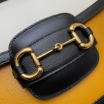 Gucci Horsebit 1955 small shoulder bag 602204 orange-white