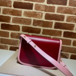 Gucci Horsebit 1955 small shoulder bag 602204 red-pink