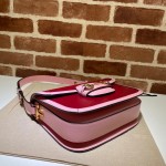 Gucci Horsebit 1955 small shoulder bag 602204 red-pink