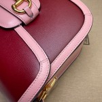 Gucci Horsebit 1955 small shoulder bag 602204 red-pink