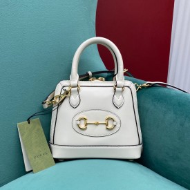 Gucci Horsebit 1955 mini top handle bag 640716 white