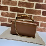 675795 Gucci Diana mini shoulder bag brown