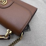 675795 Gucci Diana mini shoulder bag brown