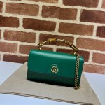 675795 Gucci Diana mini shoulder bag green