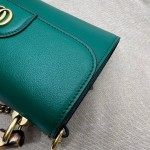 675795 Gucci Diana mini shoulder bag green