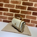 675795 Gucci Diana mini shoulder bag white