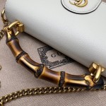 675795 Gucci Diana mini shoulder bag white