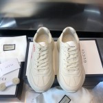 Rhyton Gucci print leather sneaker ‎630607 DRW00 9522 