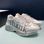 Gucci 'think/thank' print Rhyton sneaker ‎636343