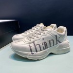 Gucci 'think/thank' print Rhyton sneaker ‎636343