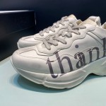 Gucci 'think/thank' print Rhyton sneaker ‎636343