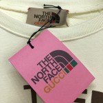 626990 The North Face x Gucci cotton sweatshirt white