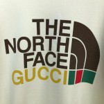 626990 The North Face x Gucci cotton sweatshirt white