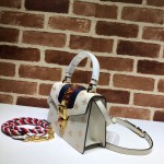 Gucci Sylvie leather mini bag white star 470270