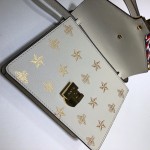 Gucci Sylvie leather mini bag white star 470270