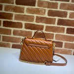 GG Marmont mini top handle bag 583571 brown