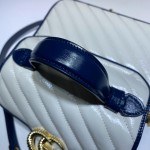 GG Marmont mini top handle bag 583571 white