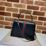 Gucci Ophidia small top handle bag with Web 651055 black