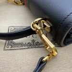 Gucci Ophidia small top handle bag with Web 651055 black