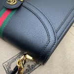 Gucci Ophidia small top handle bag with Web 651055 black