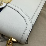 Gucci Ophidia small top handle bag with Web 651055 white