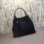 Gucci black leather soho bag 282309