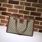 Gucci Padlock medium GG shoulder bag 479197 brown