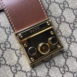 Gucci Padlock medium GG shoulder bag 479197 brown