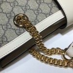 Gucci Padlock medium GG shoulder bag 479197 white