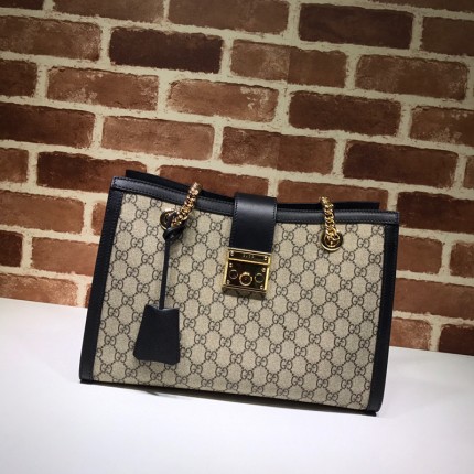 Gucci Padlock medium GG shoulder bag 479197 black