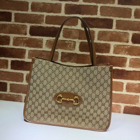 Gucci Horsebit 1955 tote bag brown 623694