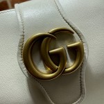 Gucci Medium tote with Double G 649577 white