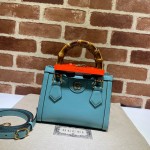 Gucci Diana mini tote bag 655661 light blue