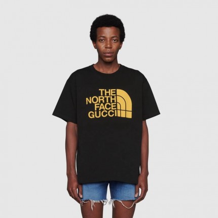 616036 The North Face x Gucci oversize T-shirt black