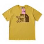 616036 The North Face x Gucci oversize T-shirt yellow