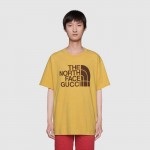 616036 The North Face x Gucci oversize T-shirt yellow