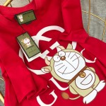 616036 Doraemon x Gucci oversize T-shirt Red