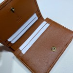 Gucci GG Marmont card case wallet brown 466492