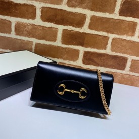 Gucci Horsebit 1955 wallet with chain black 621892